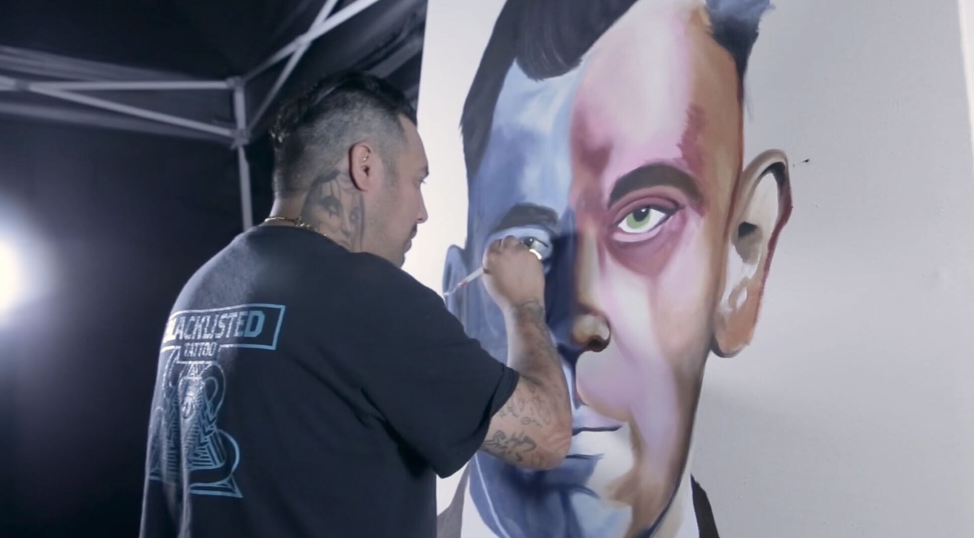 Artist captures Dillinger in unique portrait